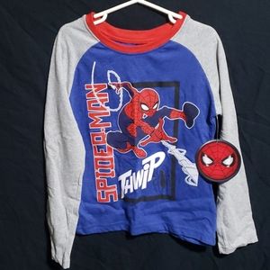 Boys Spiderman Long Sleeve Shirt